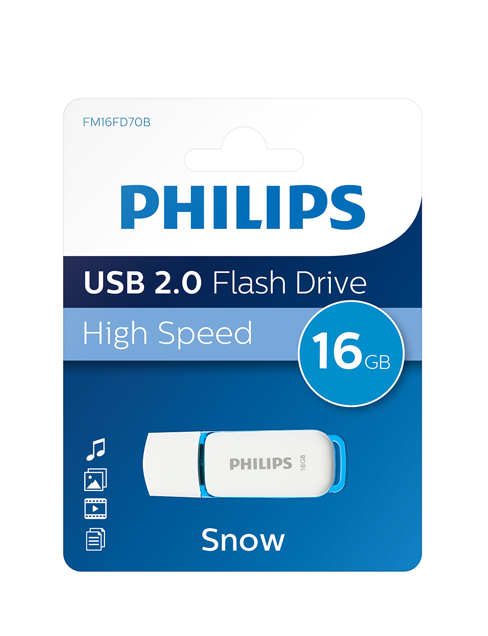 PHMMD16GBS200* PH USB 16GB Snow edition plavi, PHILIPS*