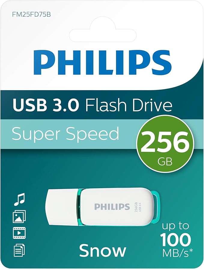 PHUSB256GSNOWU3 PH USB 256GB USB 3.0 Snow edition zeleni, PHILIPS