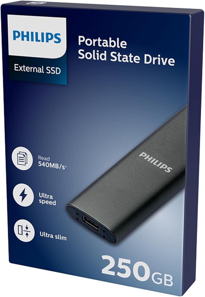 PHSSDEXT250GG PH SSD disk eksterni 250GB, ultra speed, space grey