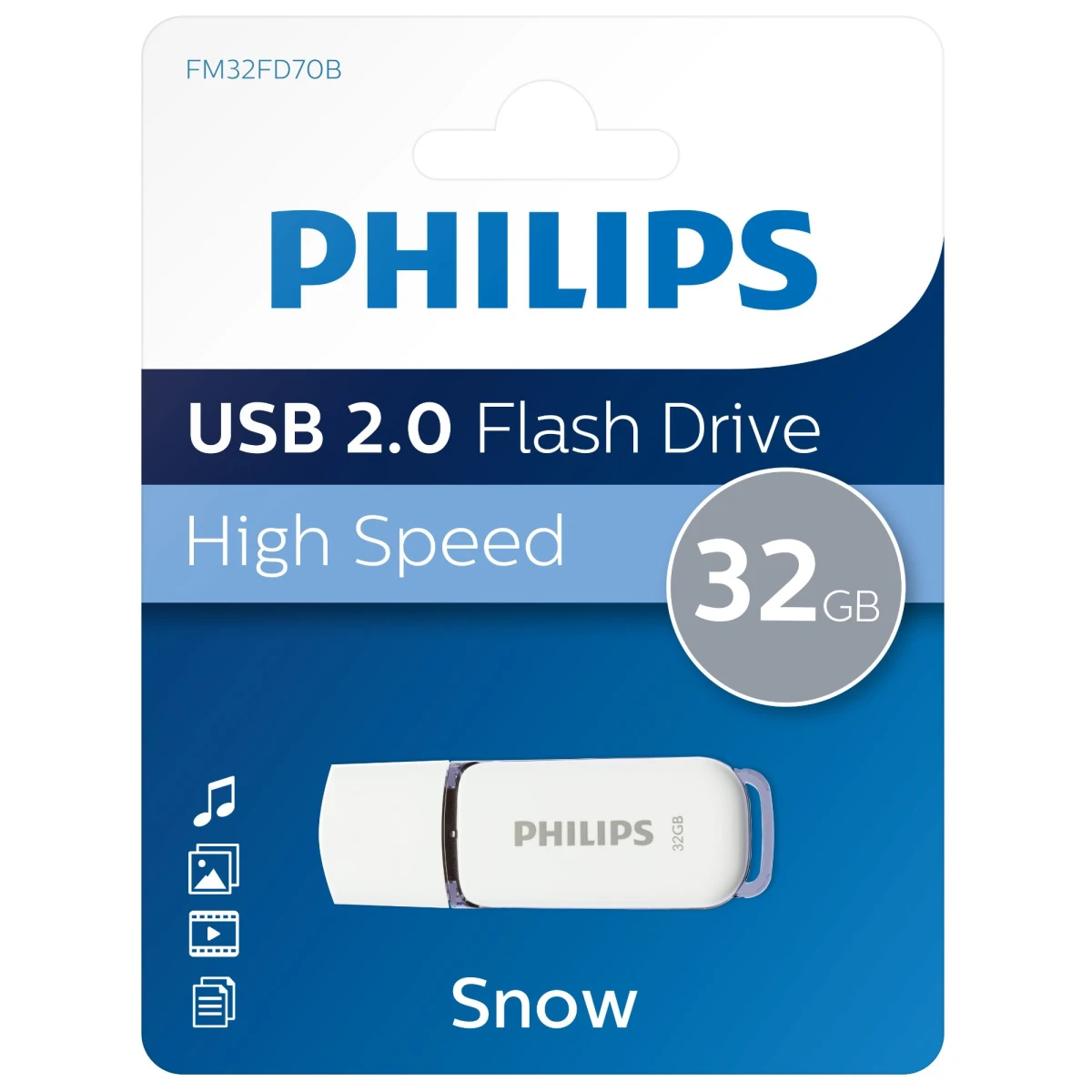 PHMMD32GBS200* PH USB 32GB Snow edition sivi, PHILIPS*