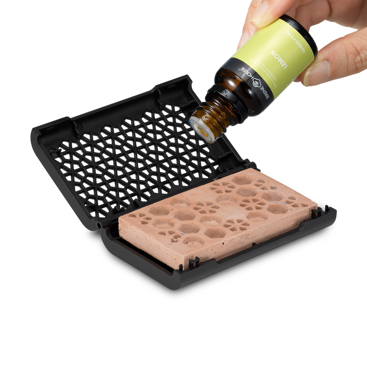 192104012 SH Aroma difuzor za automobil Puccini Lava Rock crni