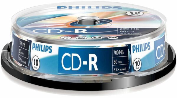 PHOC801052SP PH CD-R 700MB 52x spindle 10/1