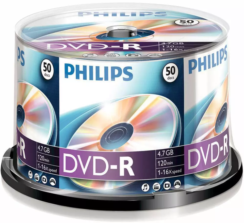 PHOVRG475016SP PH DVD-R 4.7GB 16x spindle 50/1